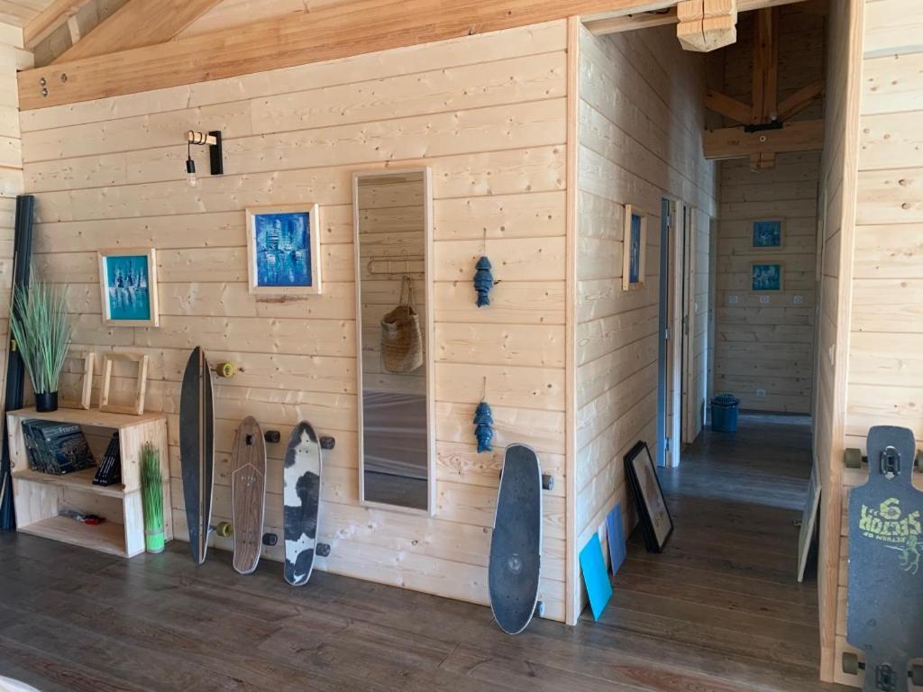 Maison En Bois Moderne Et Spacieuse Avec Piscine * Soustons